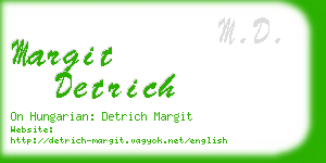 margit detrich business card